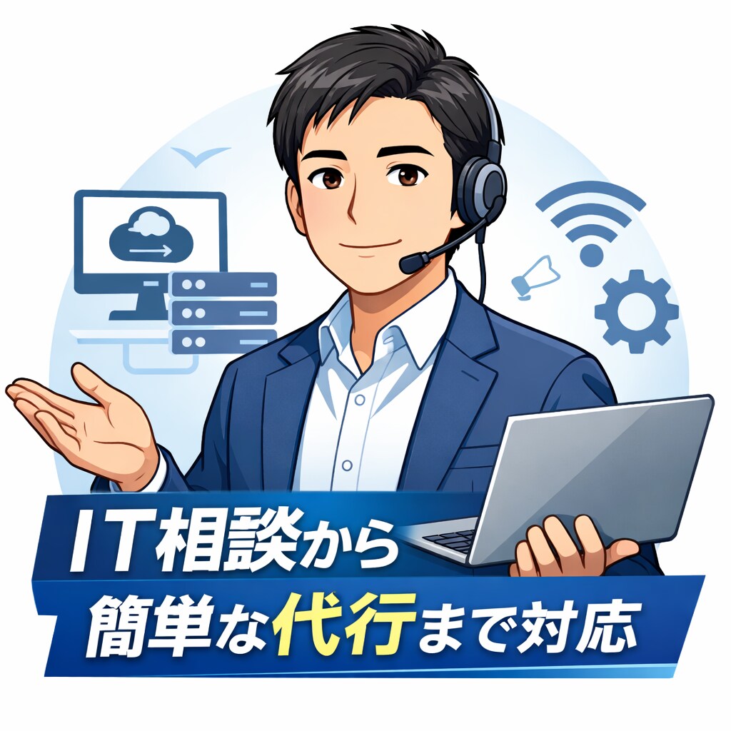 ITインフラ全般のご相談・代行を受けいたします ITインフラの悩みをまとめて相談・解決します イメージ1