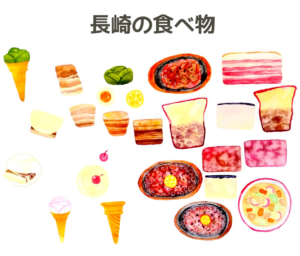 透明水彩で食べ物を描きます グッズ化ok！ゆるめの果物からリアル寄りの一枚絵まで イメージ6