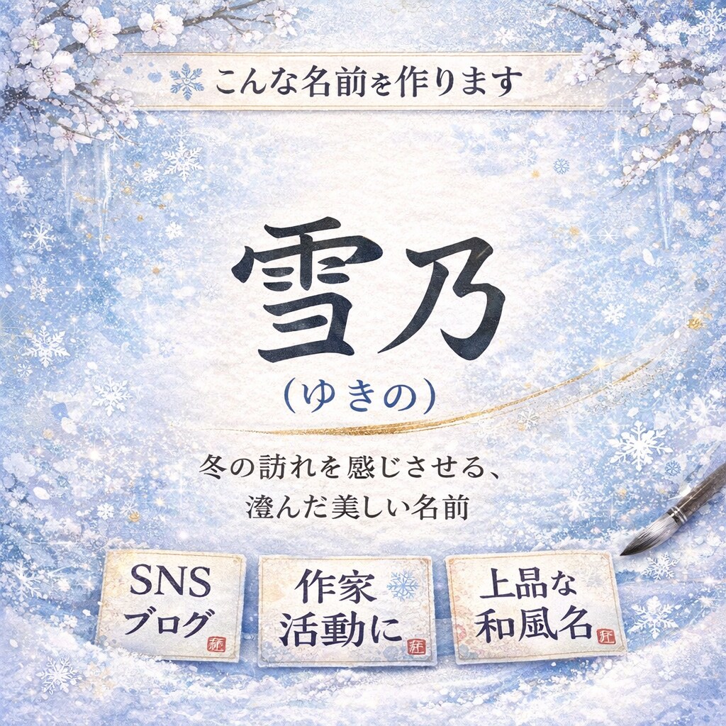 SNSで本名出さず活動の和のセカンドネーム作ります 女性向け歳時記２万６千語で日本語の響きの 優美な活動名を提案 イメージ6