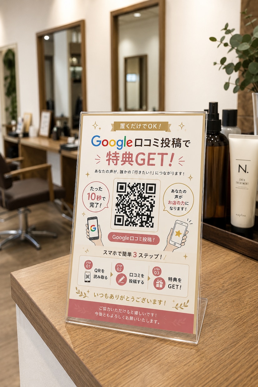 月額0円！サロンGoogle口コミAI作ります 施術中に口コミが増える！脱ポータルサイト集客 イメージ7
