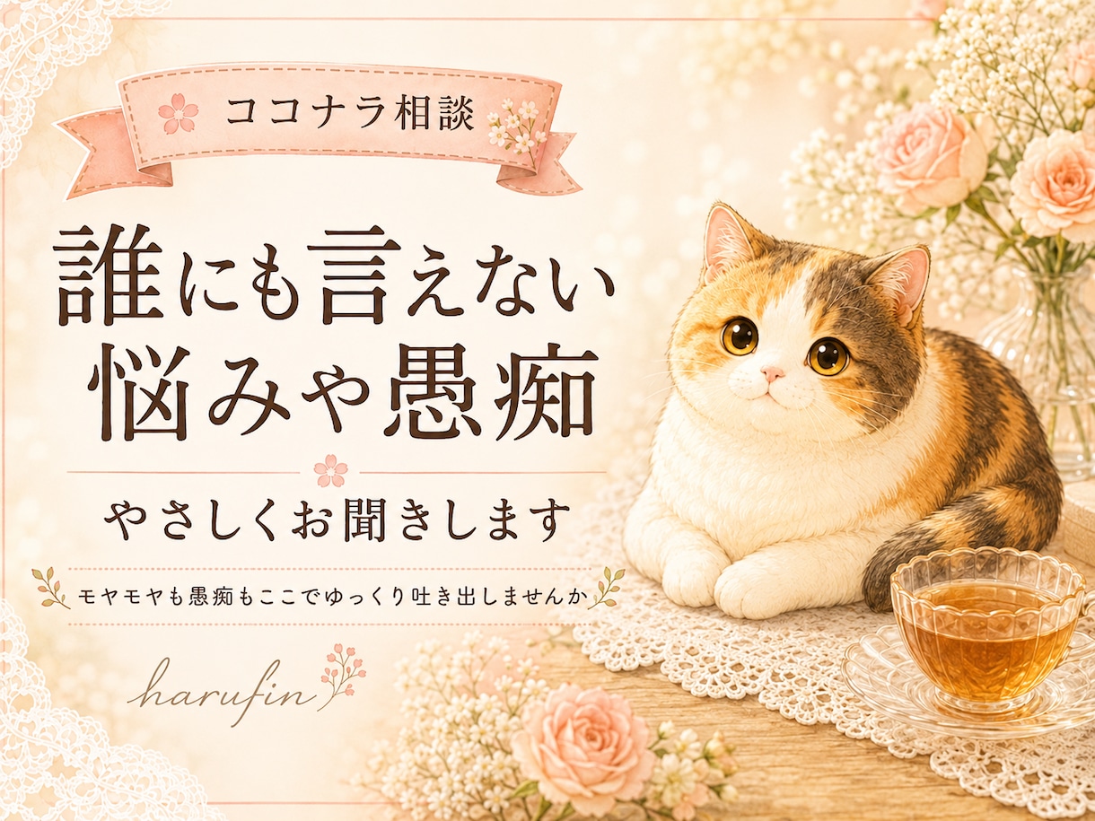 誰にも言えない悩みや愚痴、やさしくお聞きします 「誰にも言えないモヤモヤや愚痴をここで吐き出しませんか」 イメージ1