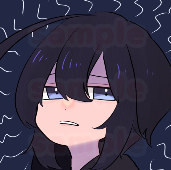 SNS用アイコンをご用意致します もちもちほっぺのデフォルメイラスト イメージ2