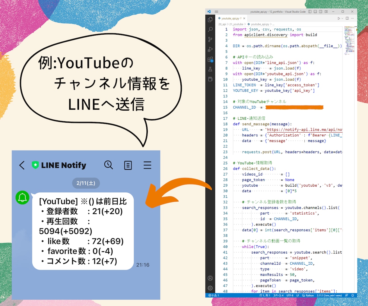 APIを利用したデータ取得／作業ツールを作成します YouTube、SNS、ECサイト(Yahoo!／楽天)など イメージ2