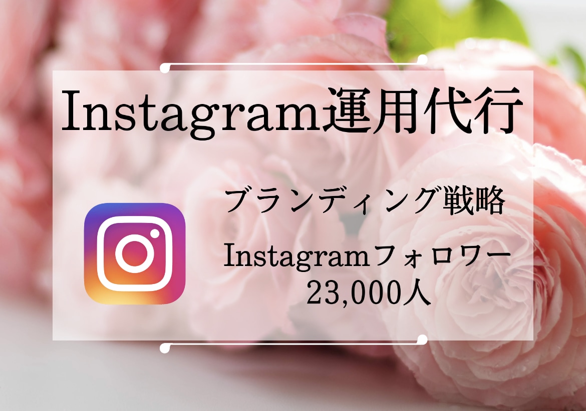 インスタ【3ヶ月運用代行】いたします ブランディング戦略／集客UP☆代わりに運用いたします。 イメージ1