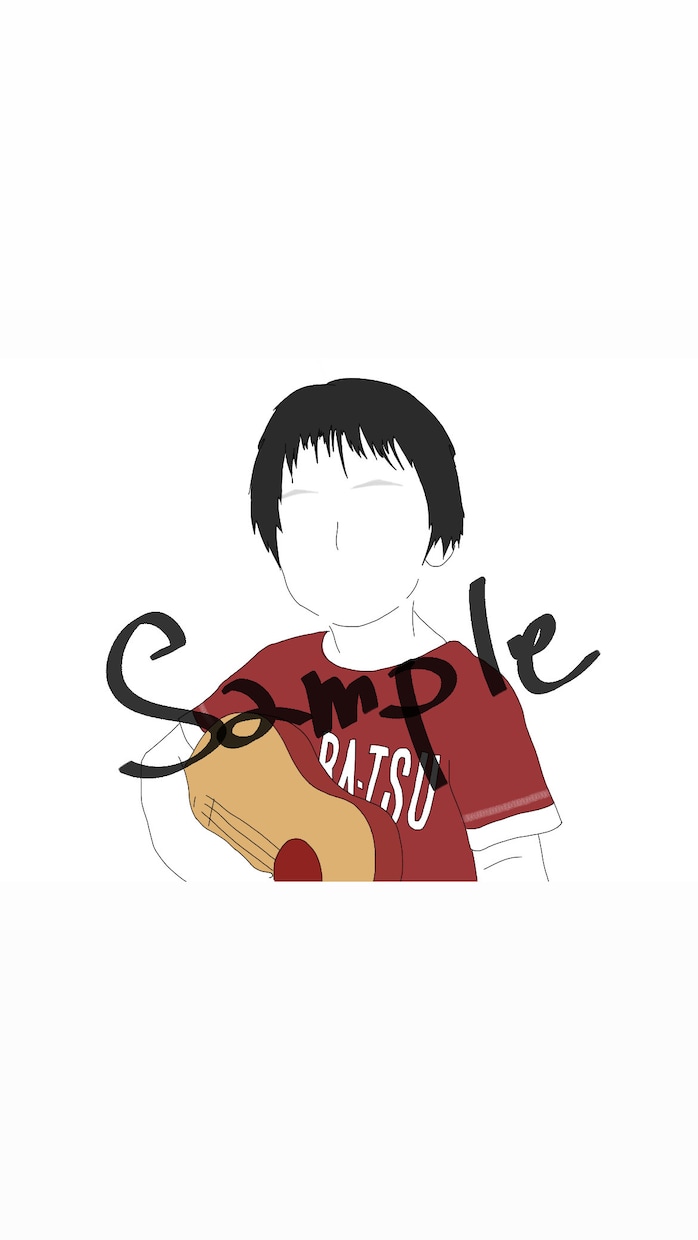 線画を用いた人物のイラスト作成いたします SNSのアイコンなどにご利用ください☺︎商用利用可 イメージ3