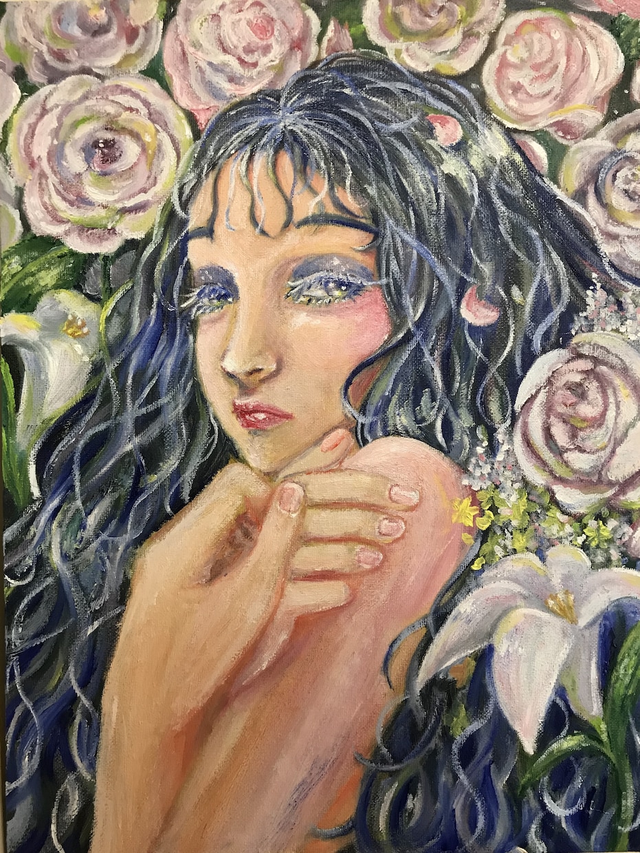 女性の油絵描きます お待ちかね！独学で手に入れた独創性のある画風の油絵！ イメージ1