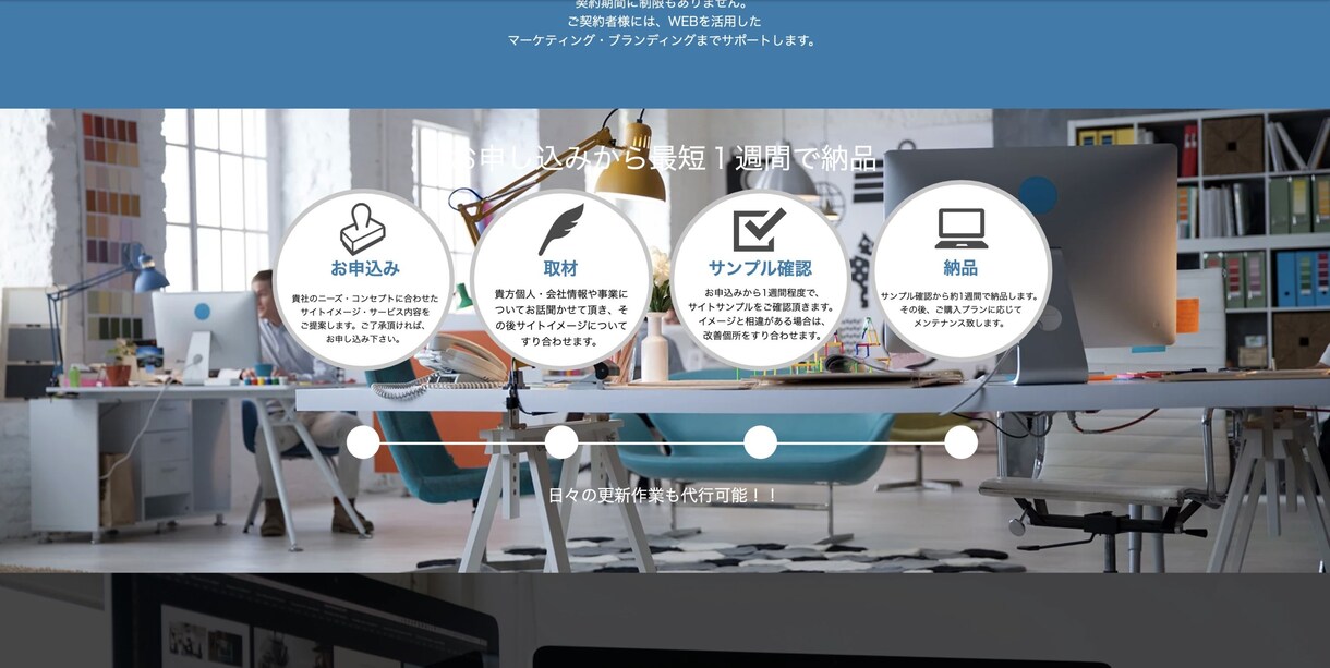格安・高品質ホームページ作成します 最短1週間！SEO対策お任せください！ イメージ3