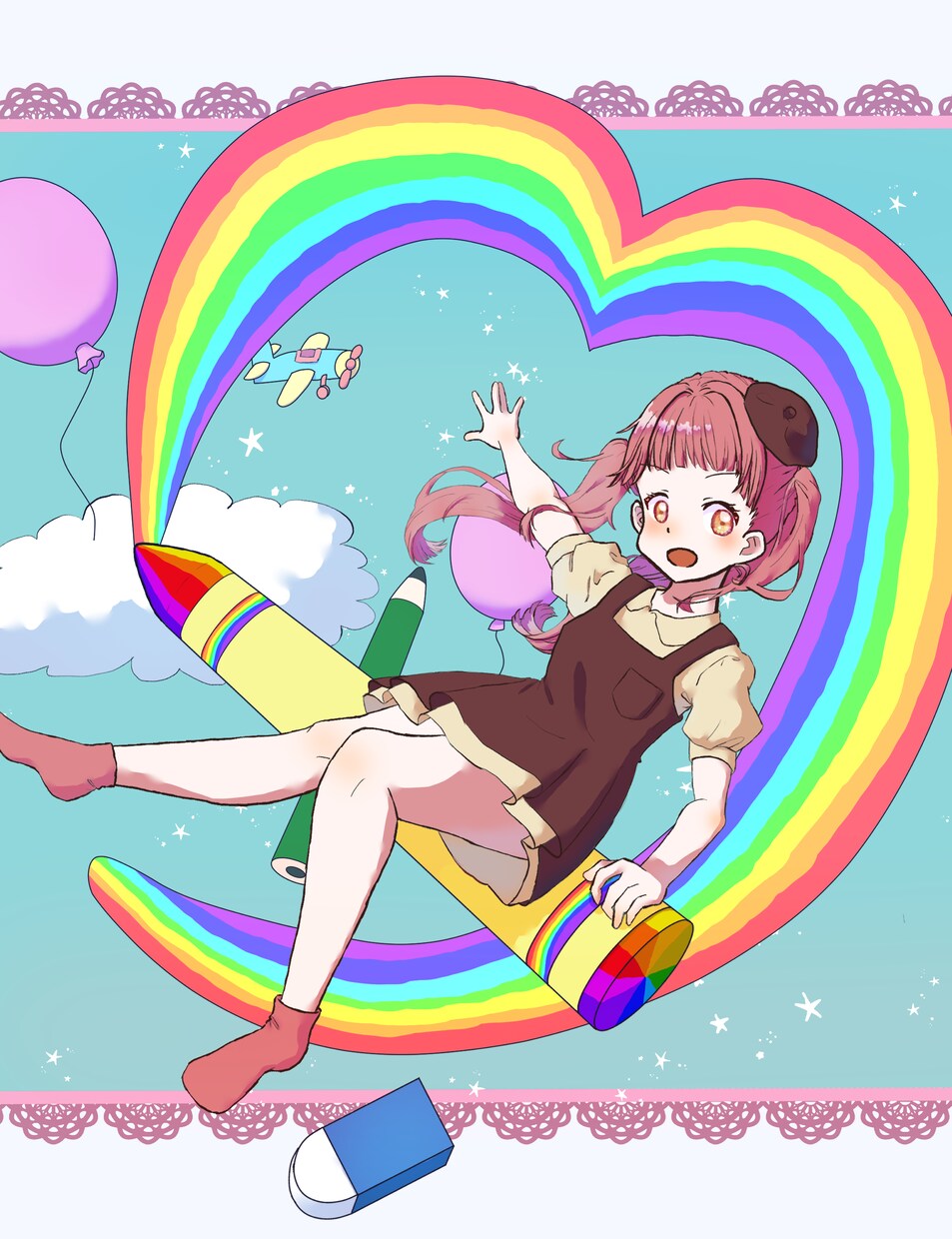 ポップで可愛い似顔絵やアイコン描きます プレゼントなど様々な用途で使える！ イメージ3