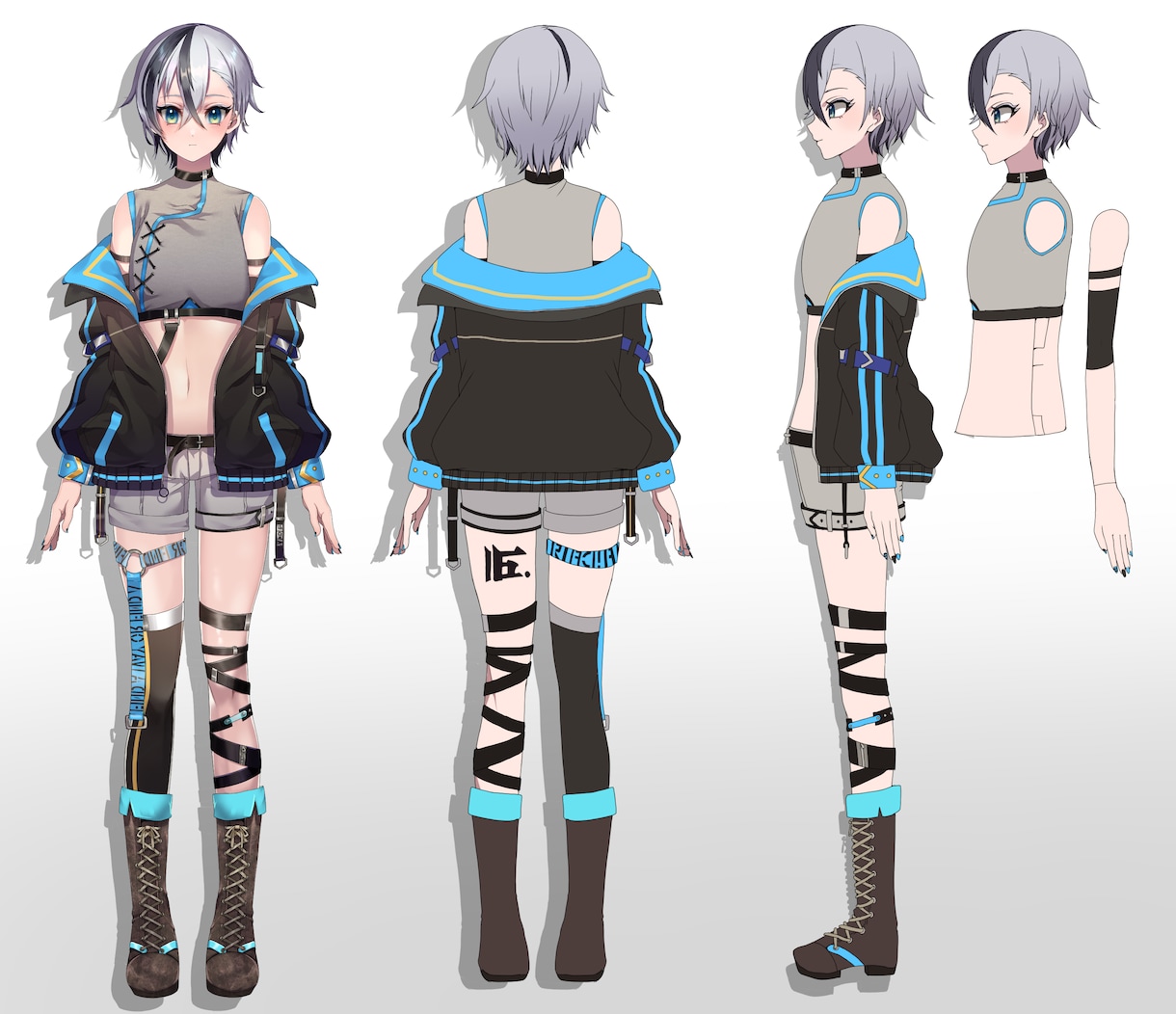 背景設定まで考え抜いたVtuberを制作します 修正無制限＋著作権譲渡付＋表情差分４種類付き+胸の揺れ！ イメージ7