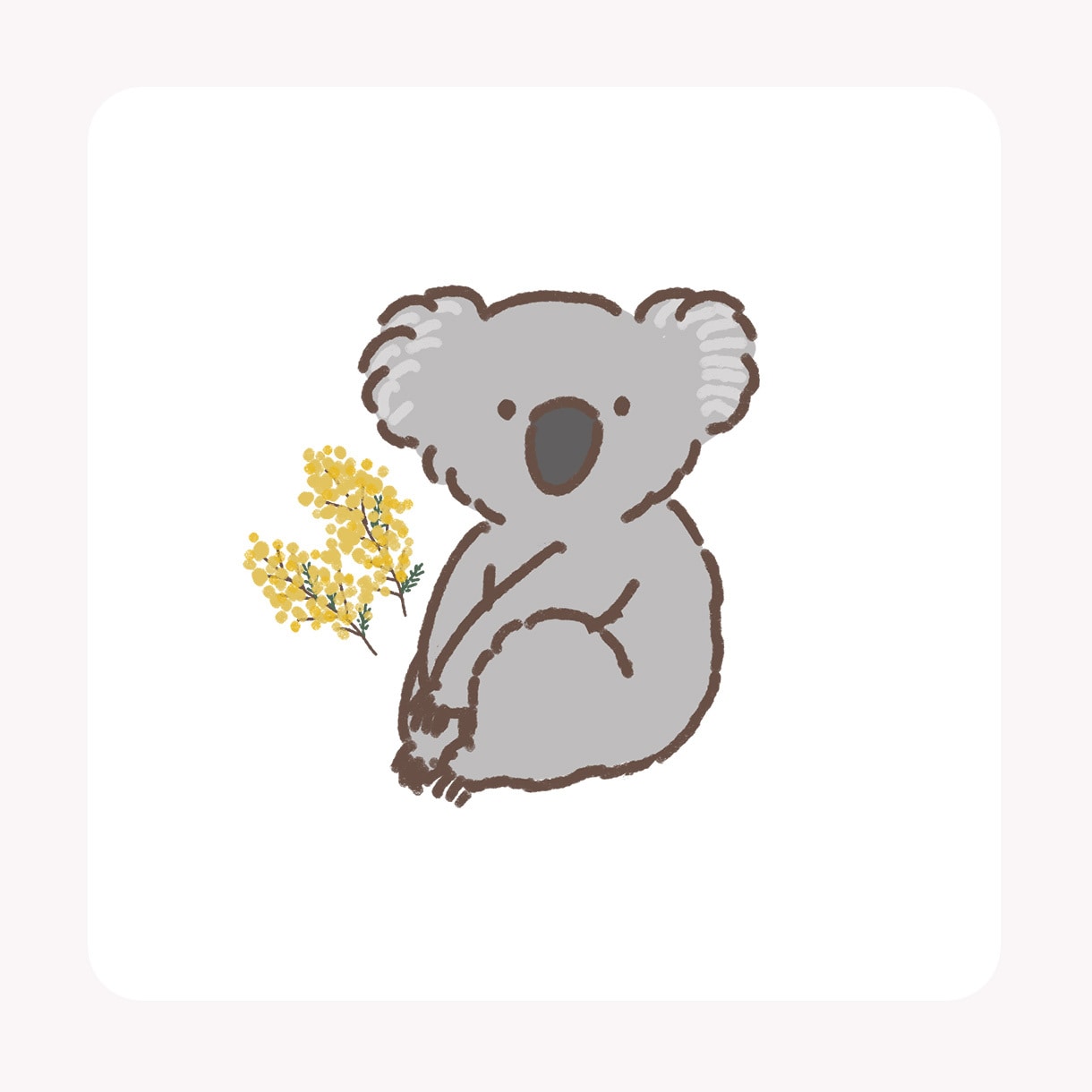 SNSアイコンに！動物とお花のイラストを描きます あなたのお好きな動物とお花を優しいタッチで仕上げます イメージ3