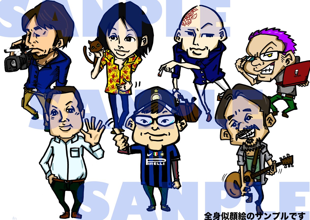 似顔絵イラストを描きます SNSやブログ利用アイコン等をオリジナルに！プレゼントにも イメージ2