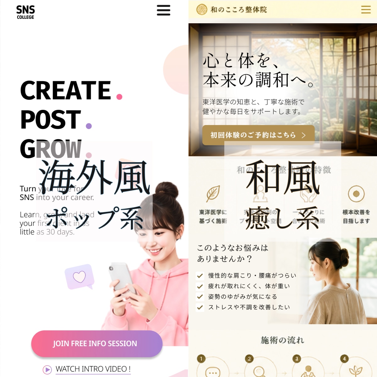 海外風・和風LPデザイン制作｜翻訳も対応します 英語・日本語対応の高品質LPデザイン イメージ5