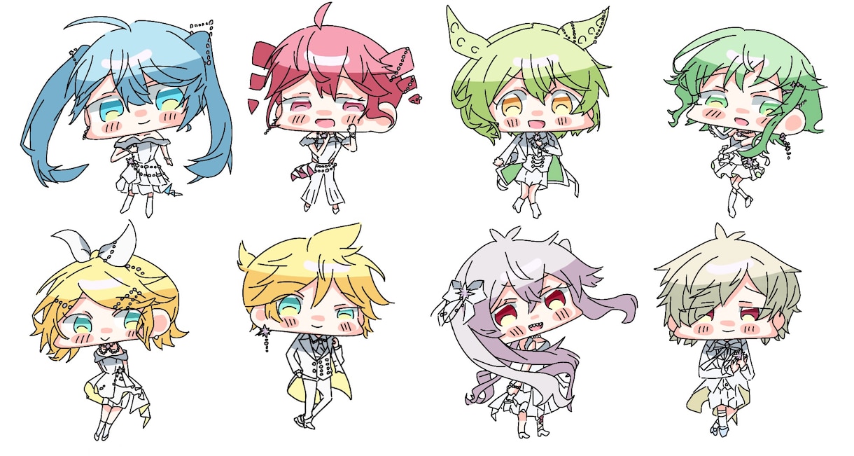 デフォルメイラスト描きます 簡易的な可愛いミニキャラです。MVの1部等にお使いください。 イメージ4