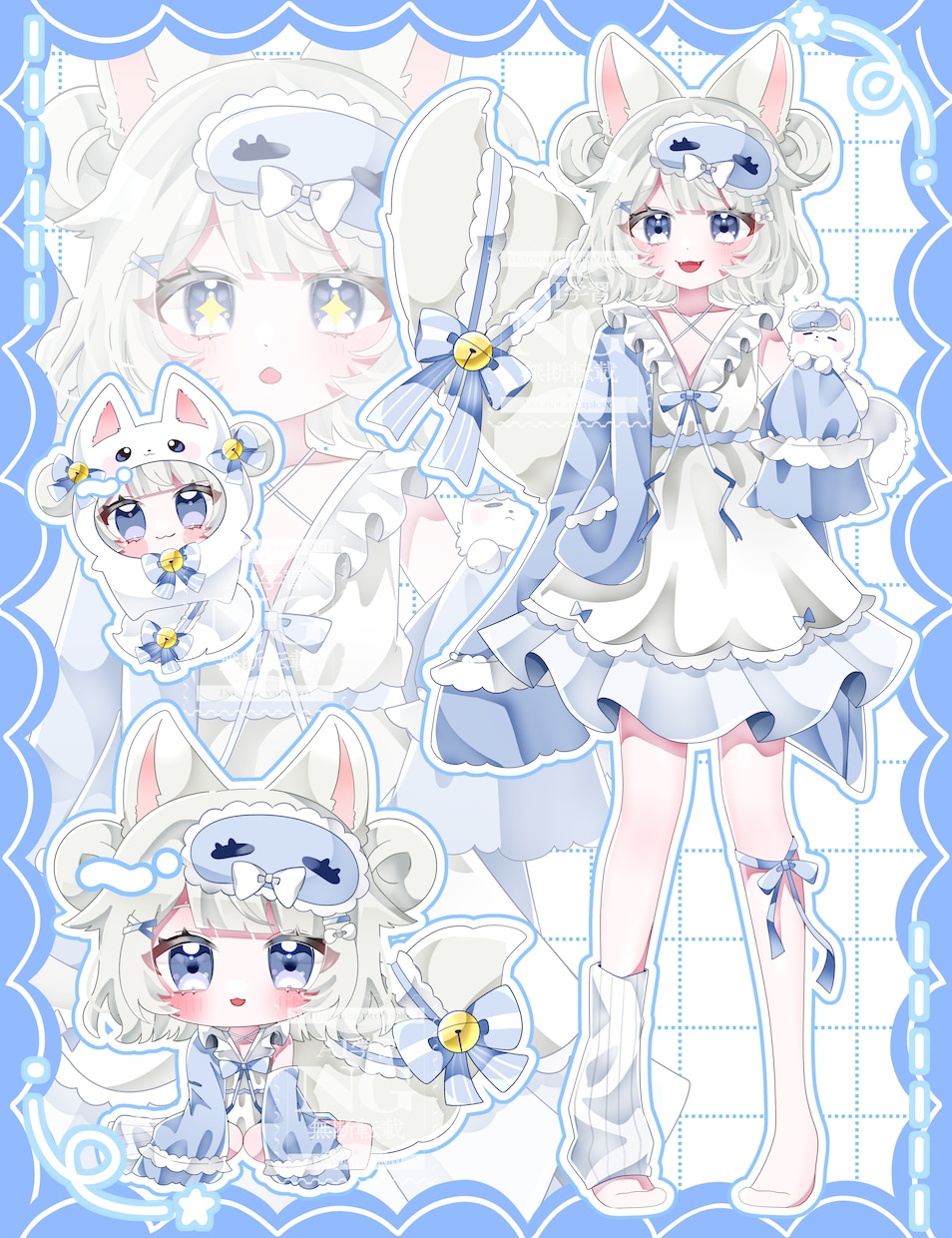 きらふわな目を引く詰め込みイラスト描きます Vtuberさんのキービジュアルやサムネ素材などに！ イメージ6