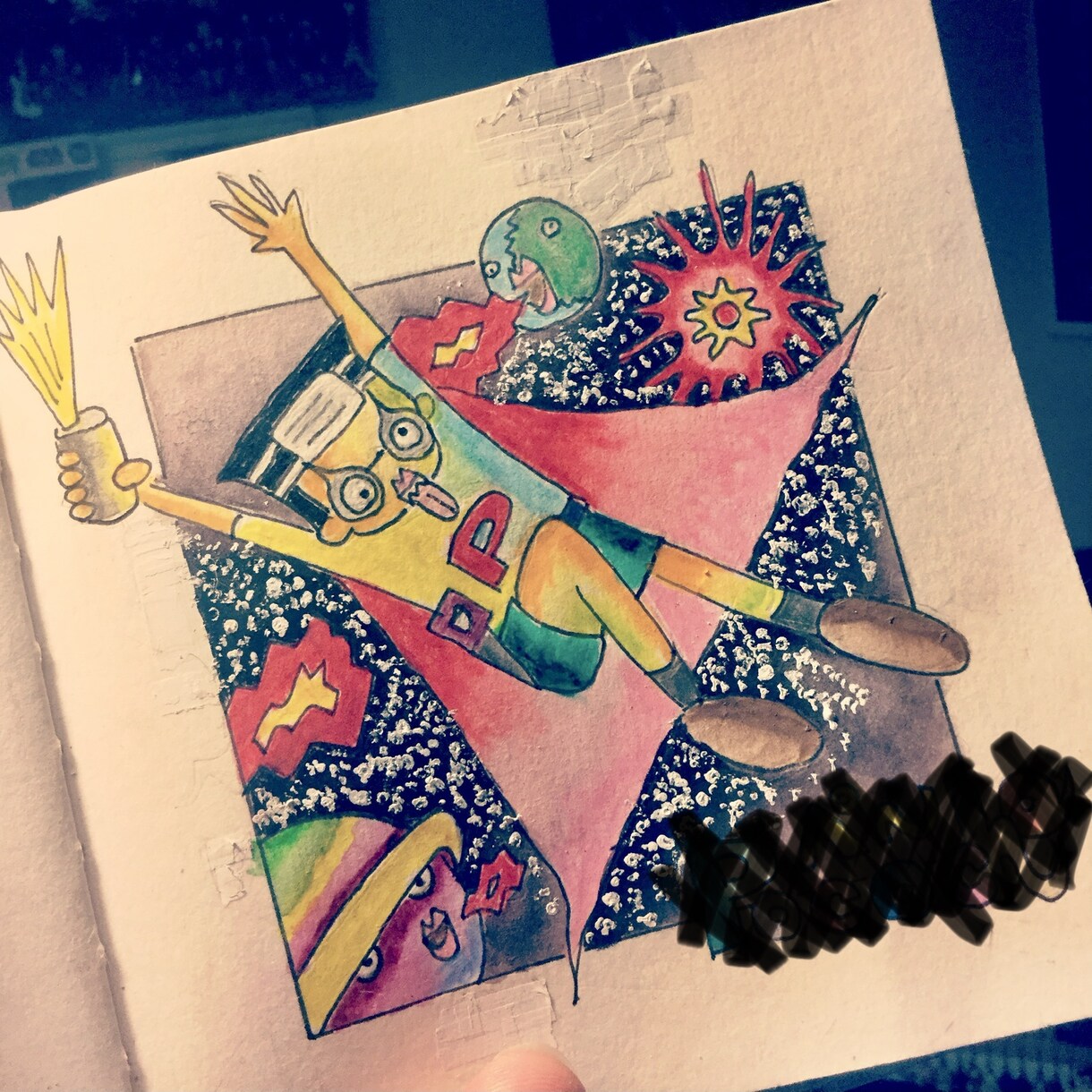本人のアイコンやインテリアなど幅広く使用出来ます 水彩色鉛筆で描いた完全オリジナルの絵です。 イメージ2