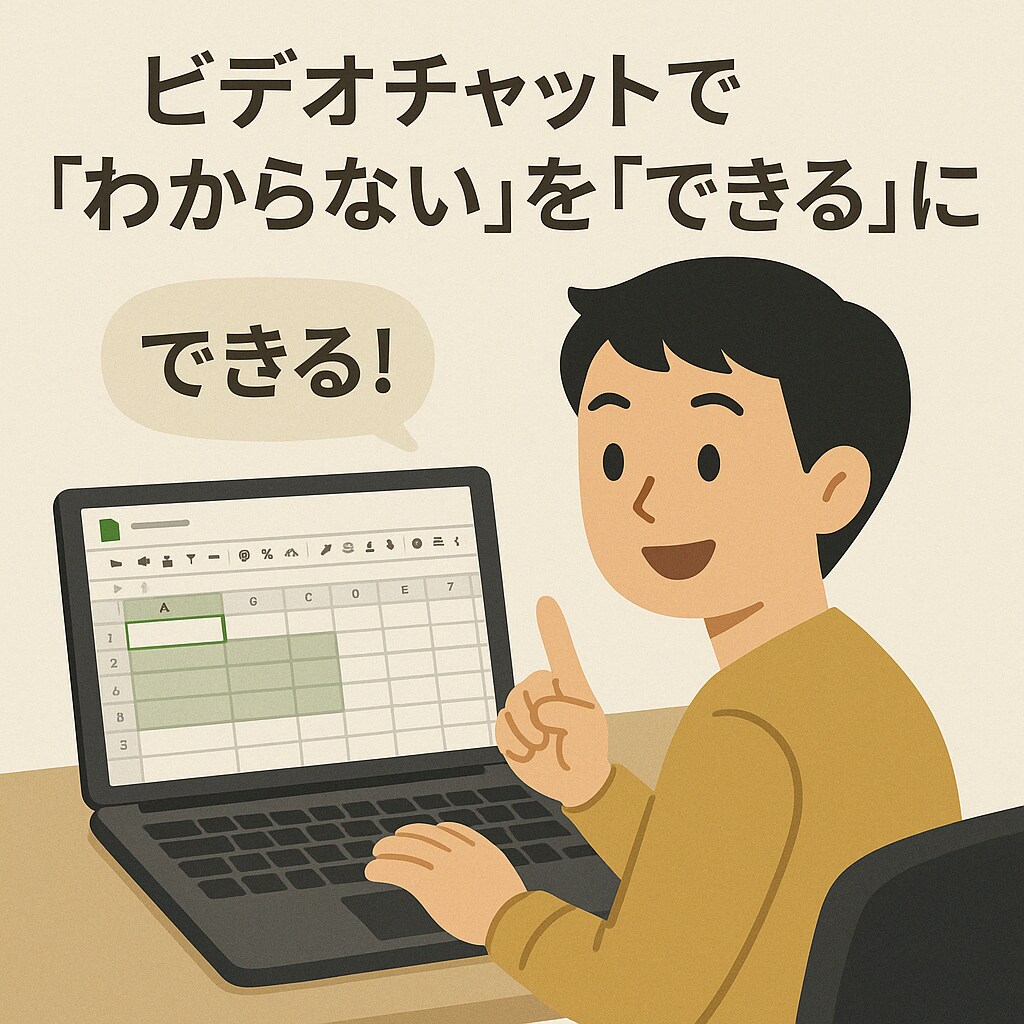 スプレッドシートのコンサルティングします ビデオチャットで “わからない” を “できる” に変える イメージ2