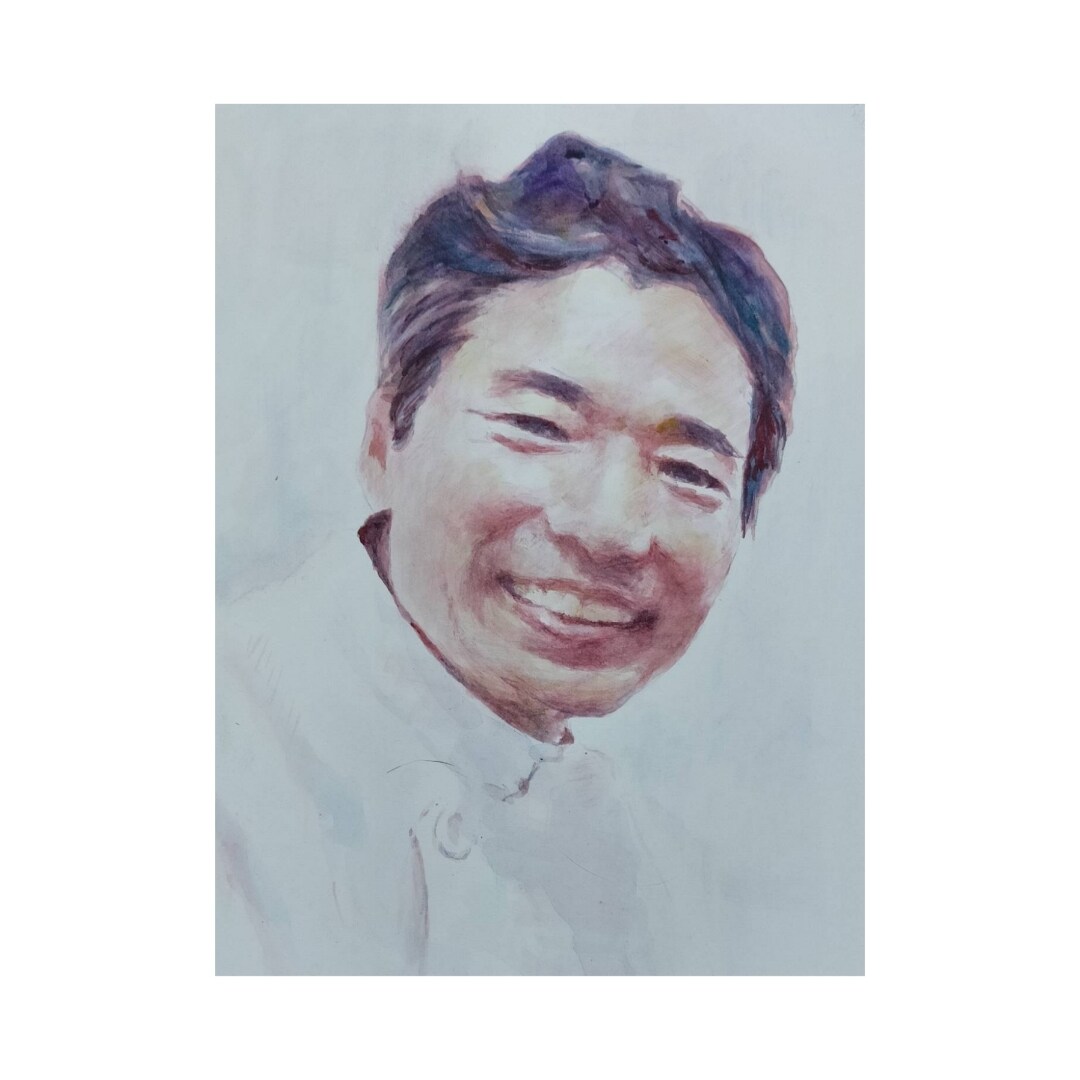 水彩でリアル似顔絵を描きます 手描きの一枚を飾ってください。 イメージ6