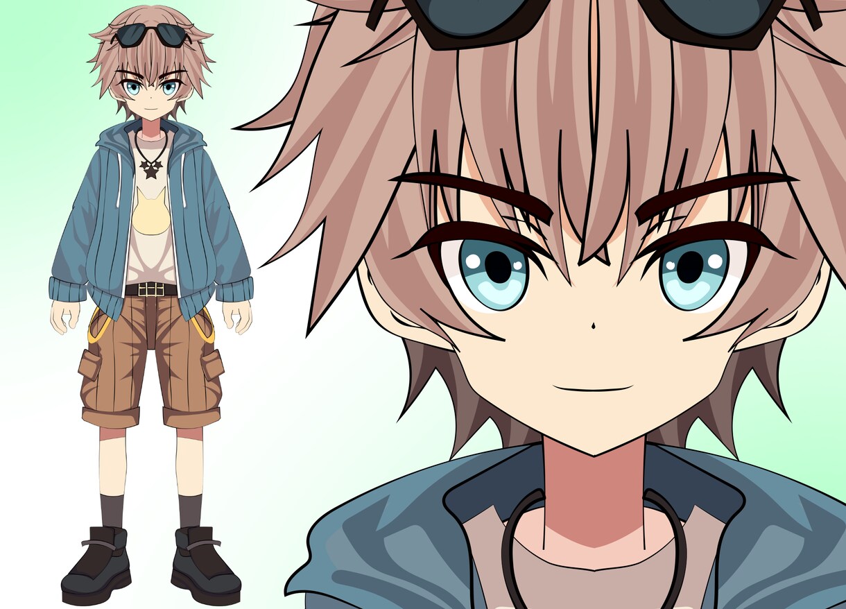 パーツ分けキャラ全身PSD＆パーツ分け背景描きます パーツ分けキャラ全身PSD＆パーツ分け背景おまけ イメージ7