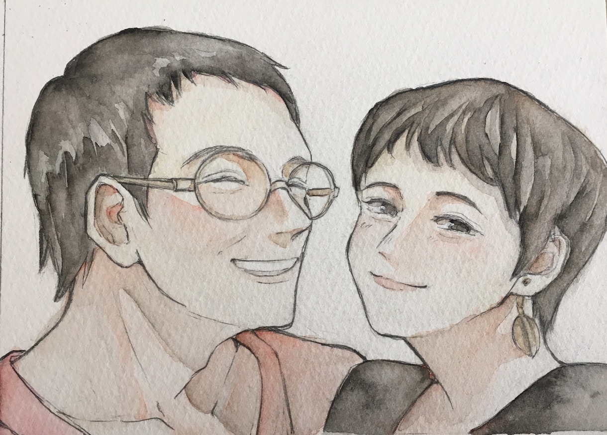 アナログで似顔絵イラストを描きます 観賞用、アイコン用、プレゼント用などにおススメです。 イメージ5