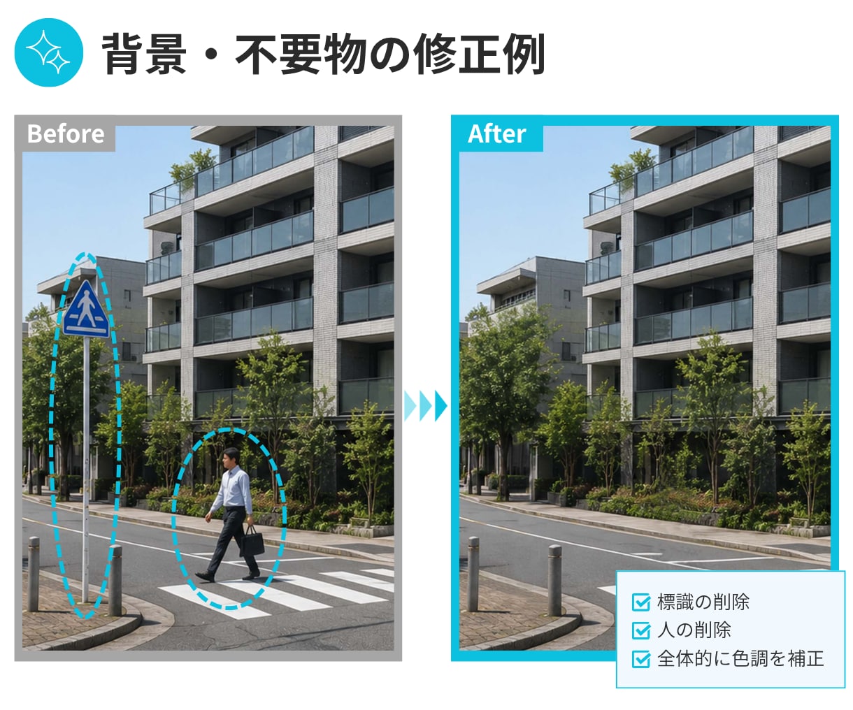 AI画像をPhotoshopで自然に修正します AI特有の違和感を自然な仕上がりへ整えます イメージ5