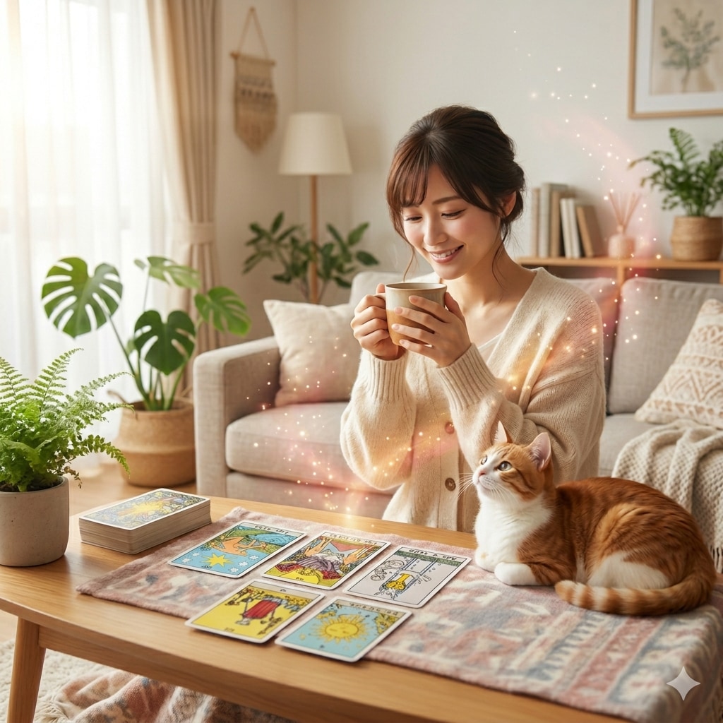 心を癒す霊感タロットいたします 10分からでもok❣️不安や迷いを優しく整えます イメージ1