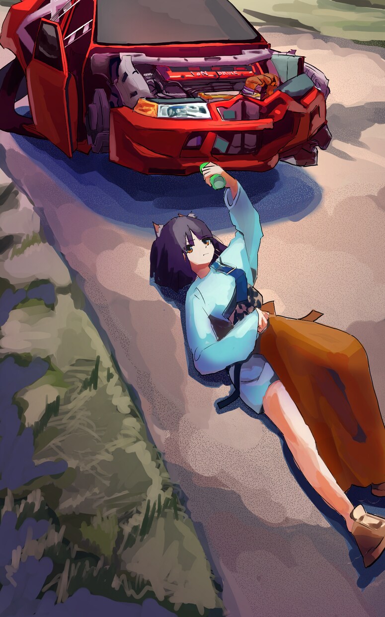 背景とキャラを描きます 写真やイメージからイラストを描きます イメージ1