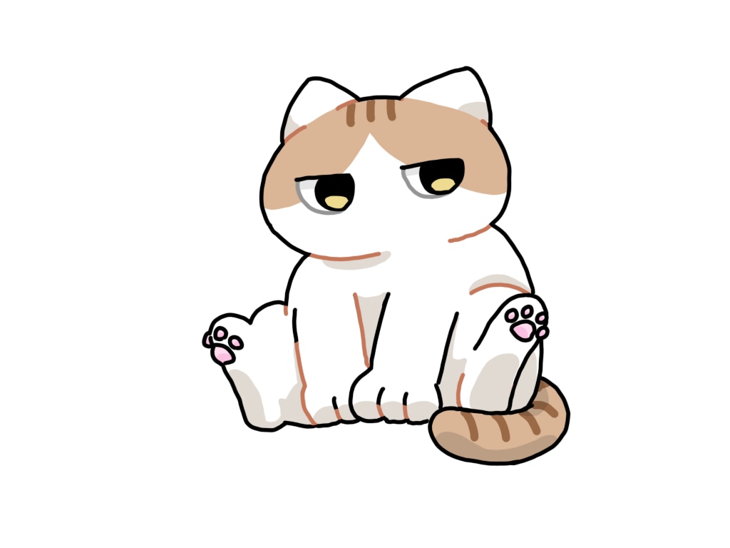 猫ちゃんをキャラクターに！可愛いイラスト作成します だいすきな猫ちゃんがゆるかわポップなキャラクターに！ イメージ3