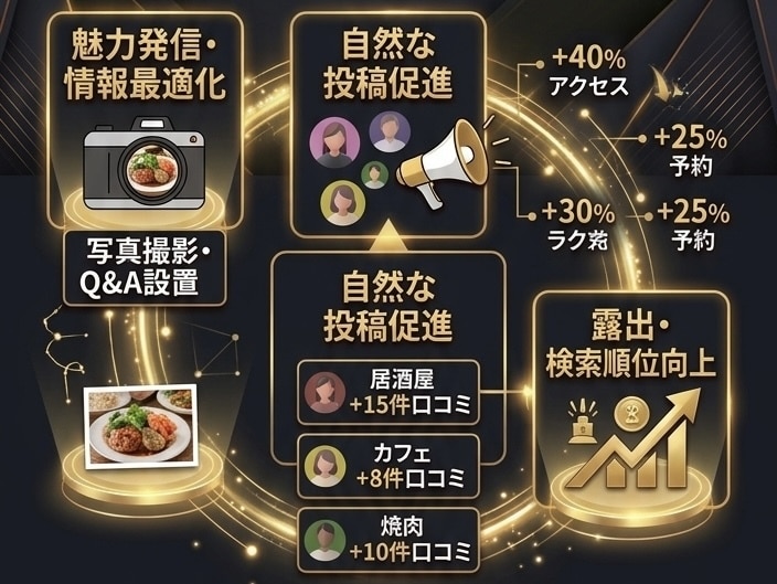 食べログ口コミ増加で検索順位も信頼度もアップします 日本人からのリアルな口コミで信頼と来店数アップ！ イメージ9