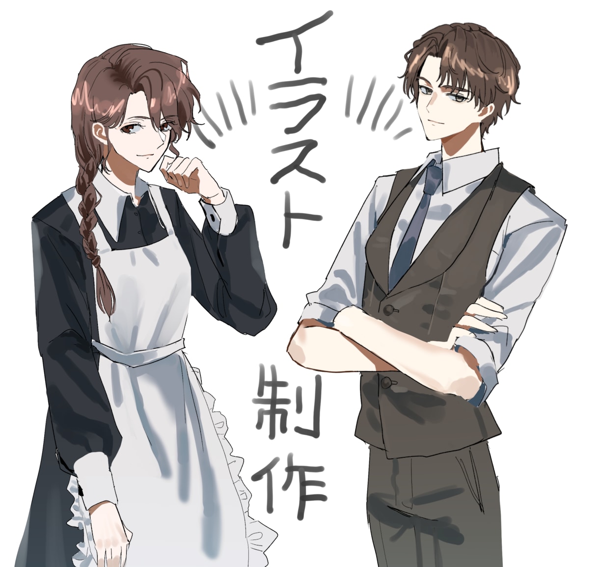 雰囲気/物語性のある厚塗りイラストを描きます 1枚絵、立ち絵、配信、MV、創作イラストに！ イメージ1