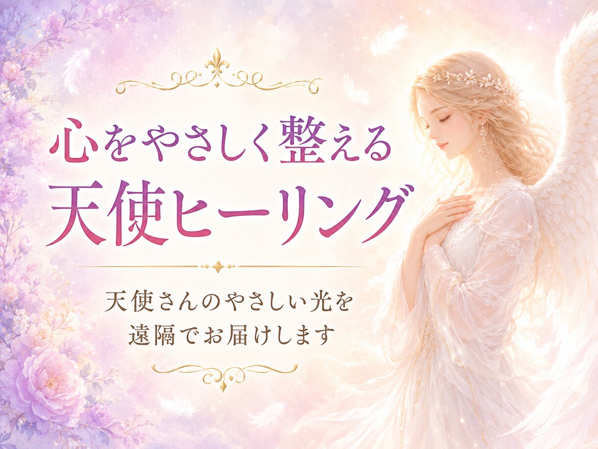 心をやさしく整える天使ヒーリングをします 天使さんのやさしい光を遠隔でお届けします イメージ1