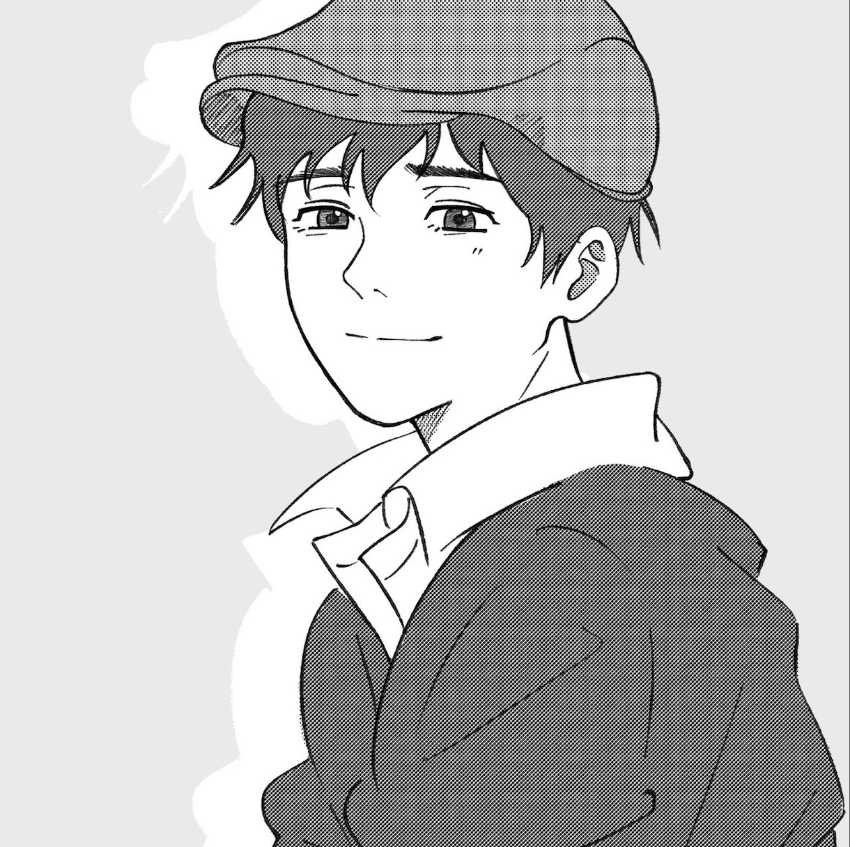 モノクロ(漫画風)SNSアイコン描きます SNSで映える！少年漫画風のハイクオリティなイラスト イメージ5