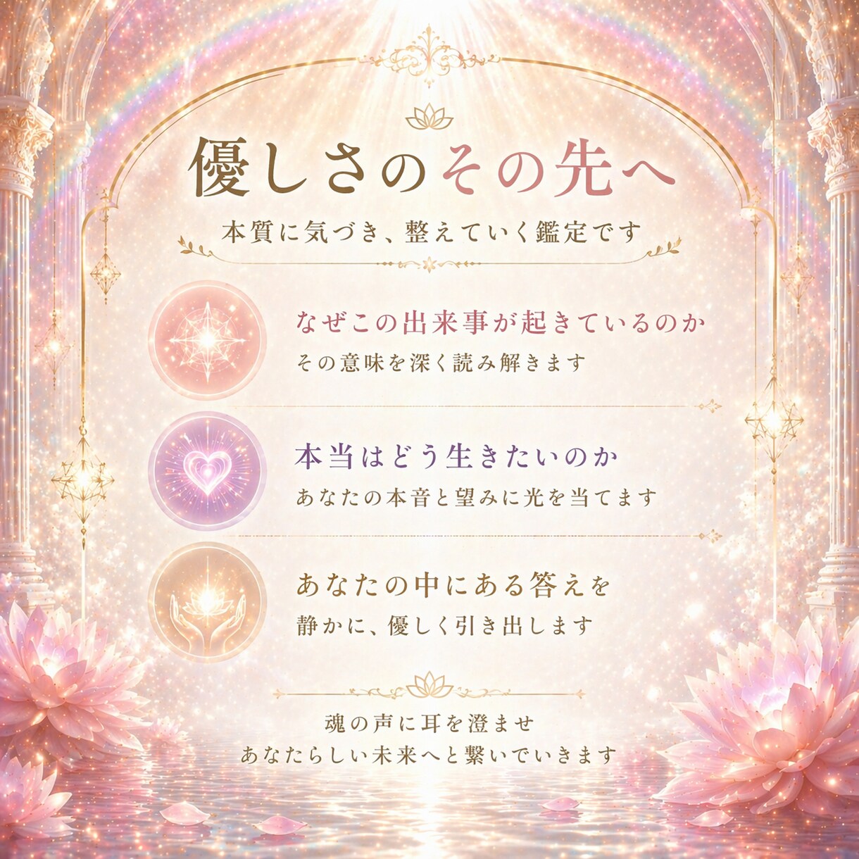 繰り返す悩みの本質を数秘と音で読み解きます やさしさの奥にある、本当のあなたへ。 イメージ4