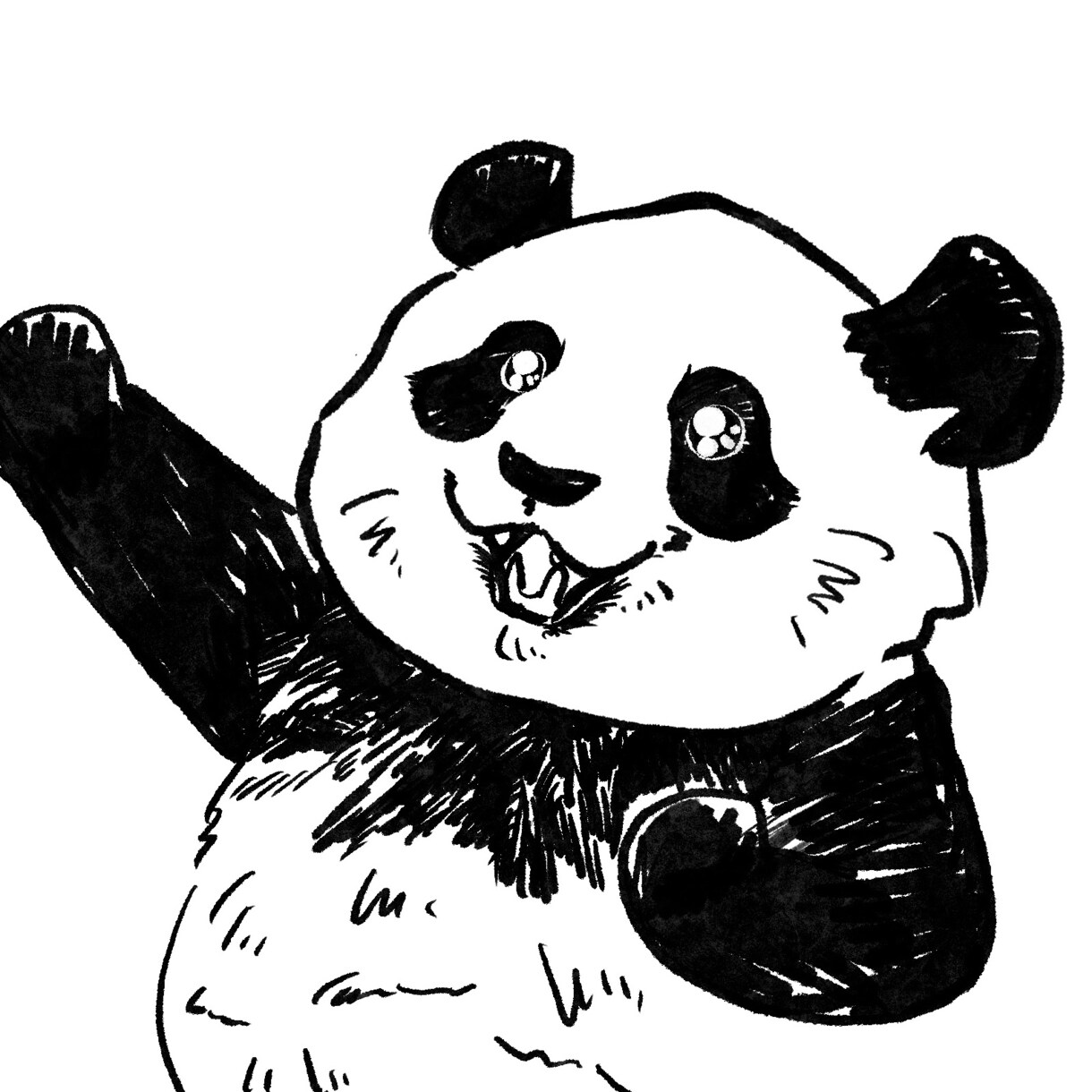 パンダ作品のイラストオーダー承ります パンダらしい可愛さを詰め込んだあなただけのイラストを！ イメージ3