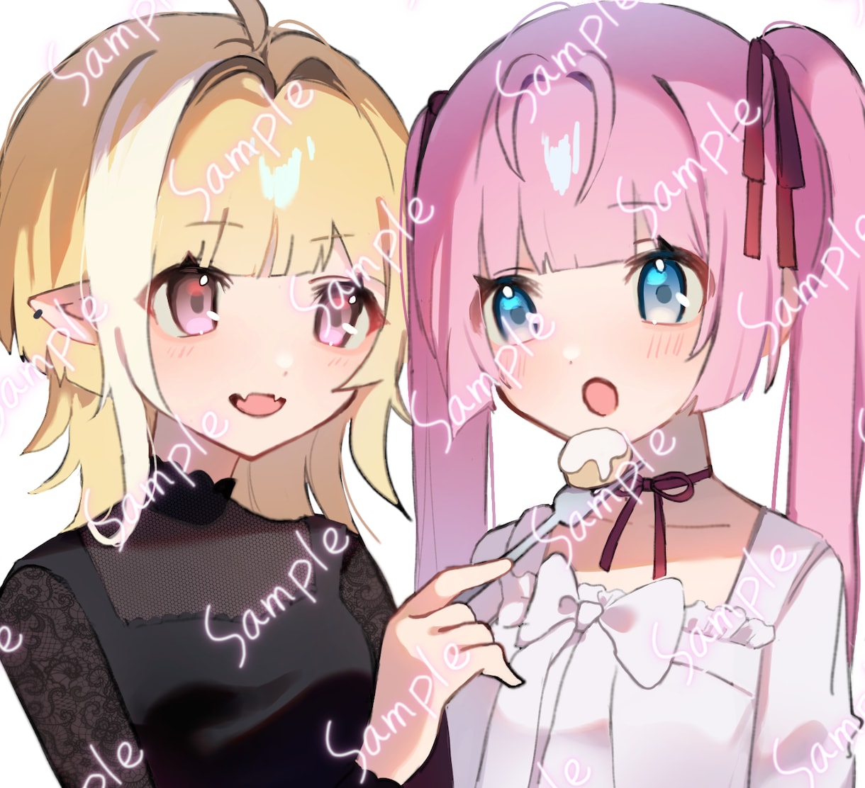 夢絵、アイコン、一枚絵、立ち絵などなんでも描きます マルチな絵柄でご要望に寄り添ったイラストを制作いたします！ イメージ3
