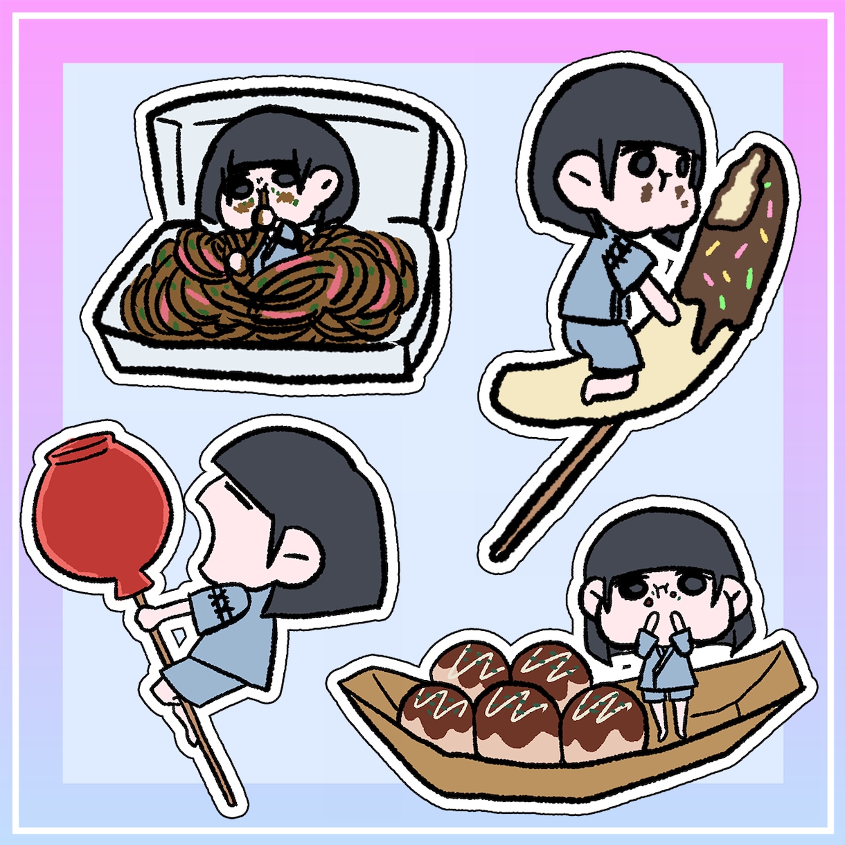デフォルメイラスト承ります あなただけのイラスト・SNSのアイコンを描きます！ イメージ6