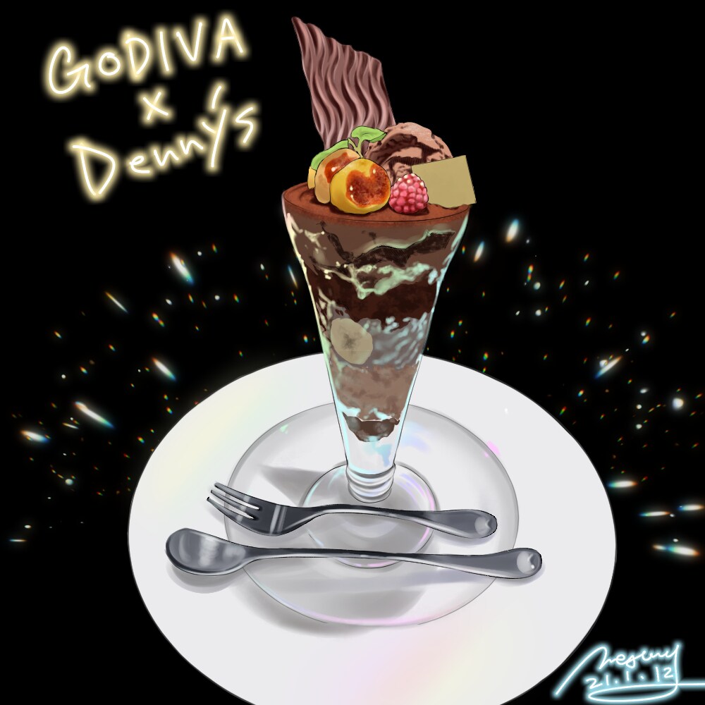 美味しい食べ物のイラスト描きます スイーツ、飲み物、お肉料理など イメージ4