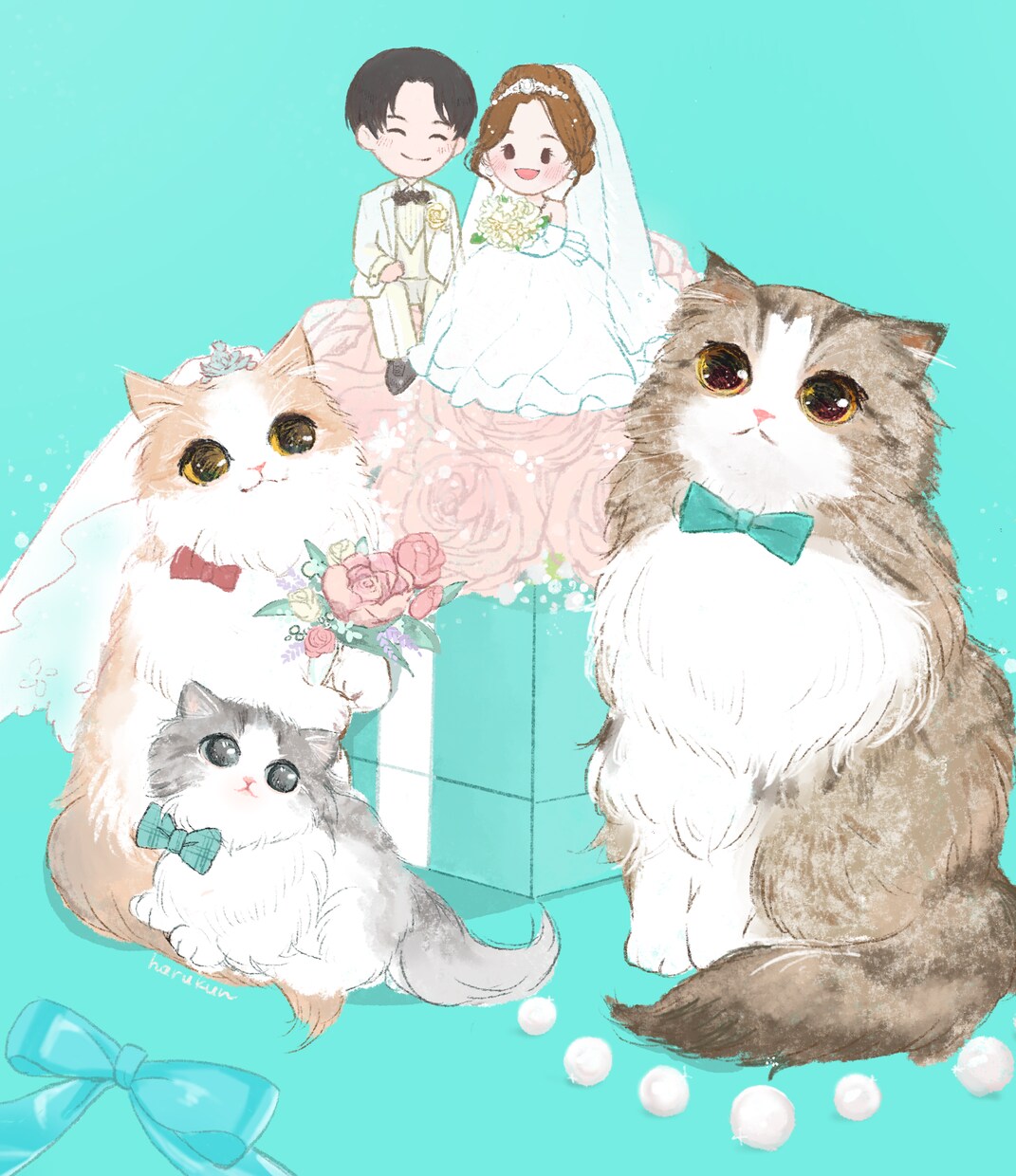その子の個性を大切にイラスト制作します どんな動物さんでもOK！家族のペットイラスト イメージ5