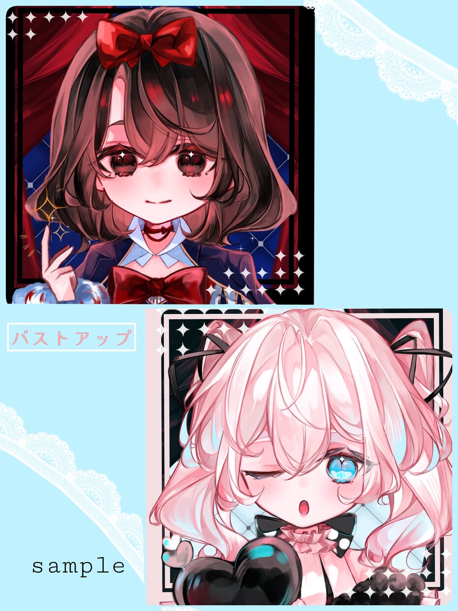 可愛いミニキャライラストお届けいたします 透明感のあるイラストをお描きいたします！お気軽にご相談下さい イメージ7