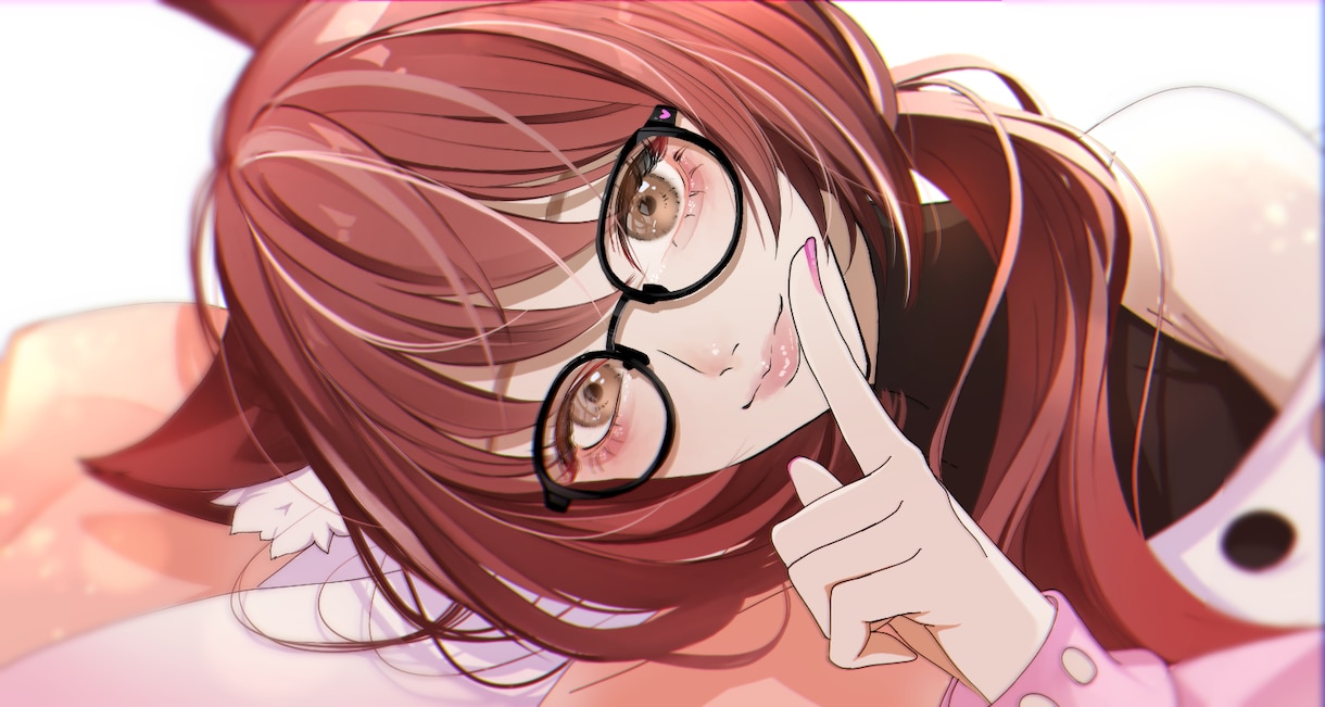 再開☆メイクが可愛いイラスト描きます おしゃれで大人可愛いメイク、まつ毛が特徴のイラストです。 イメージ6