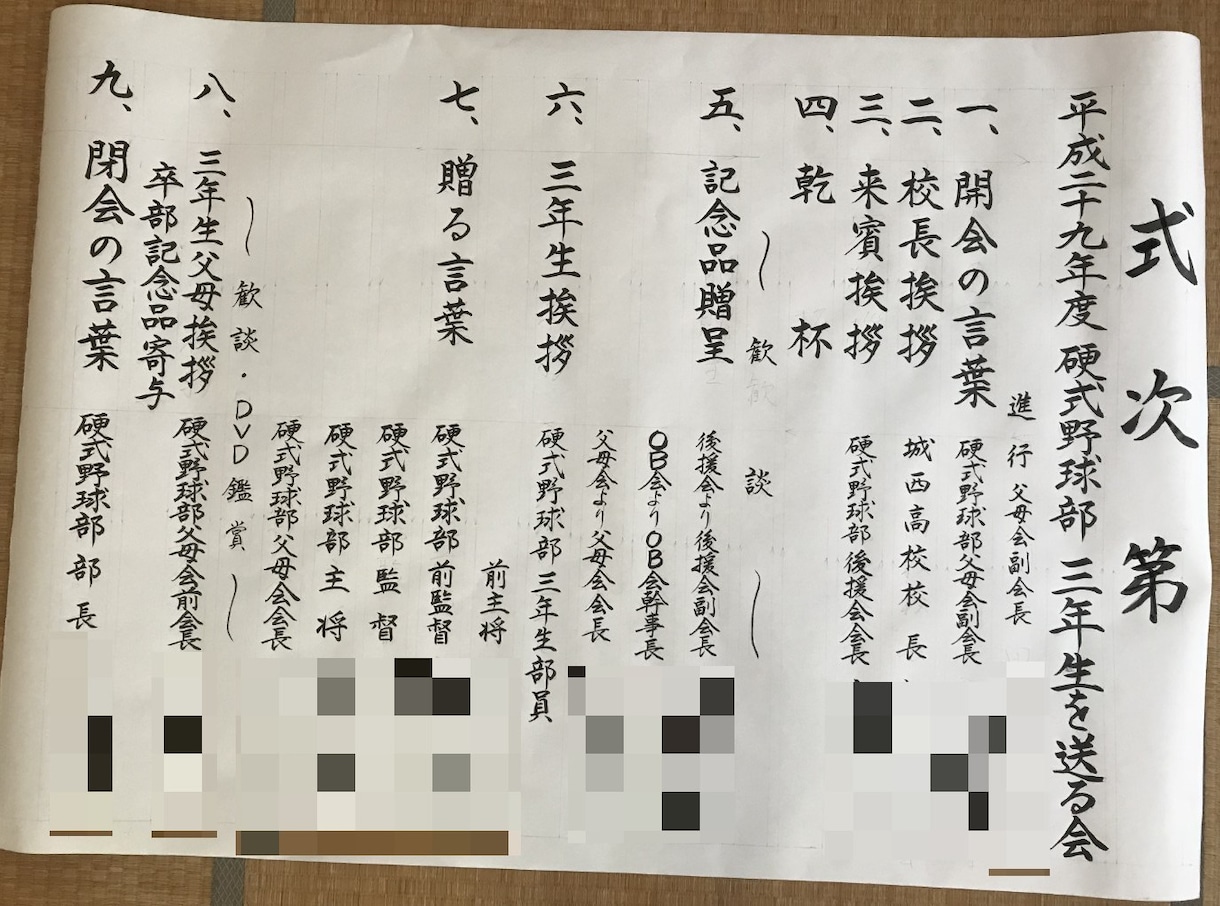 毛筆での宛名書き、賞状、看板、命名書等代筆承ります 毛筆での筆耕承ります！まずはご相談お待ちしております！