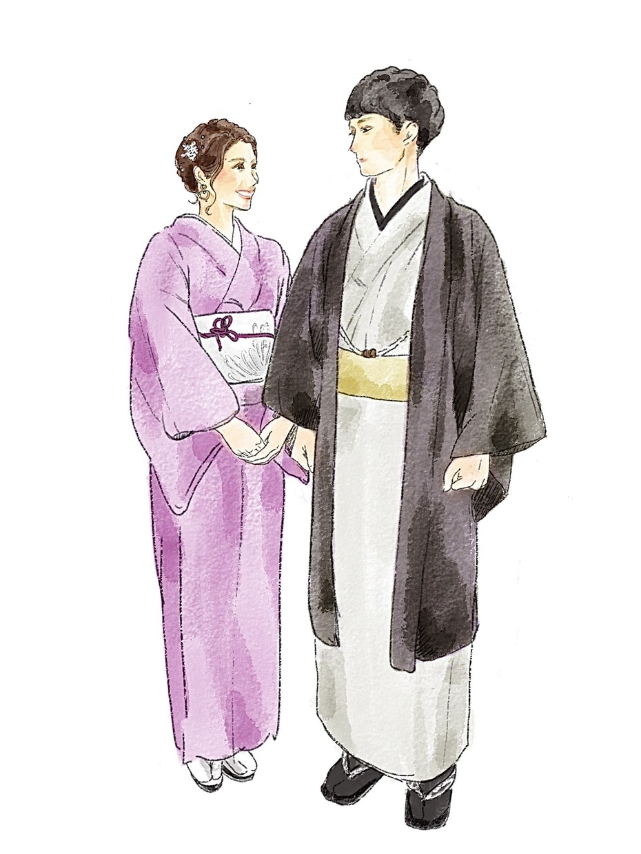 結婚式や前撮りの思い出をイラストにします 思い出の写真をもとにイラストにします イメージ9