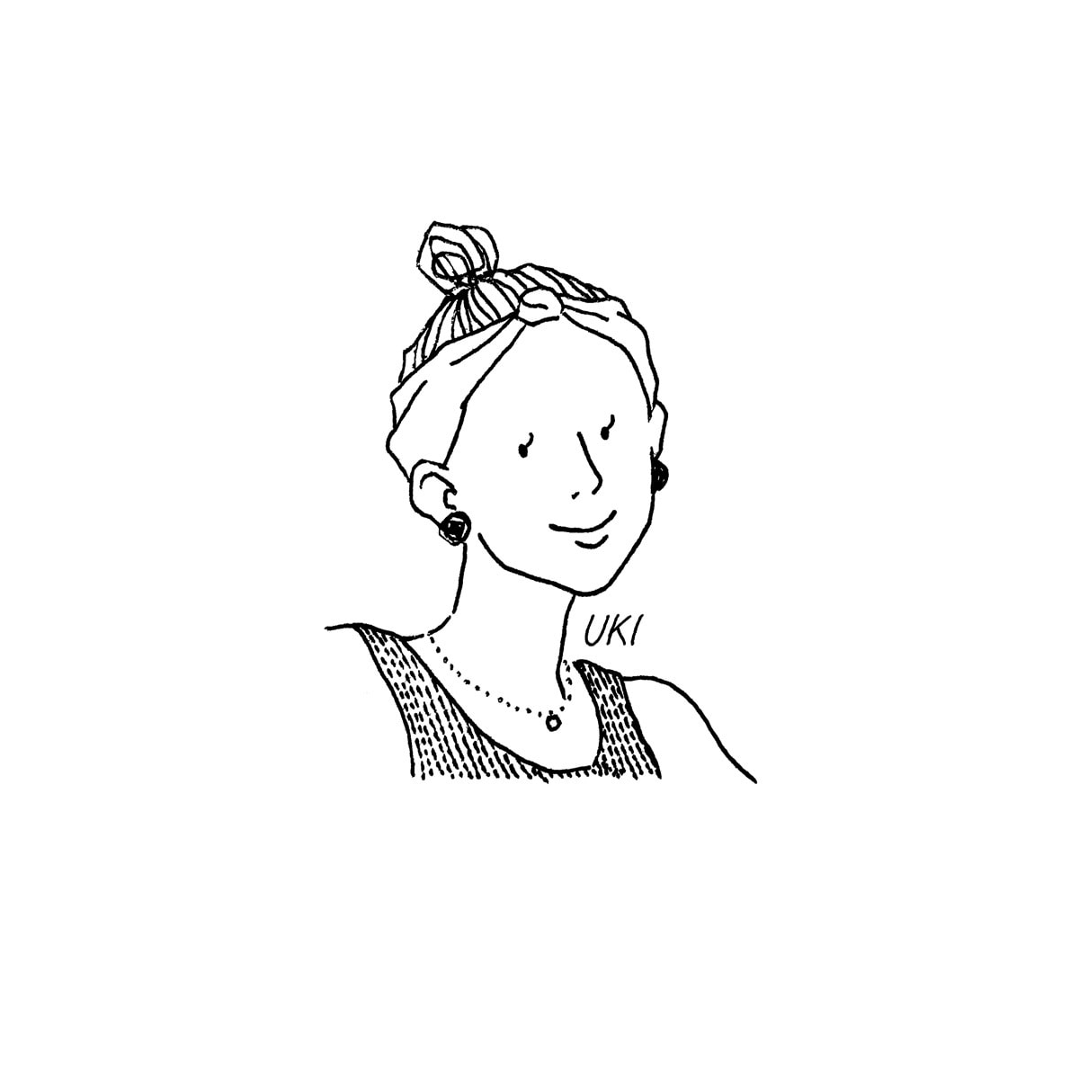シンプル・モノクロの似顔絵イラスト描きます 【肩上似顔絵】アイコン向きの手書きタッチ線画イラストです イメージ7