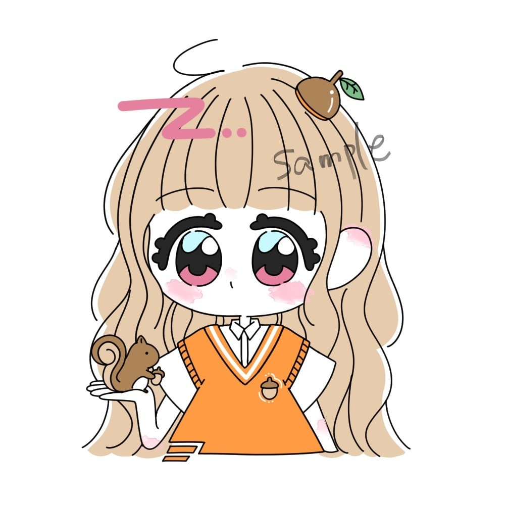 ポップでかわいいバストアップアイコンお描きします 簡単な小物無料！目を引くデフォルメアイコン イメージ5