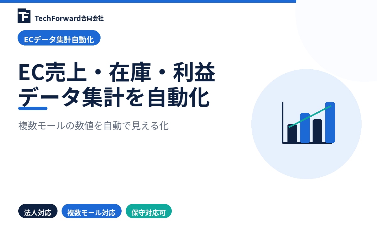 EC売上・在庫・利益集計を自動化します Amazon・楽天・Yahooのデータを可視化 イメージ1