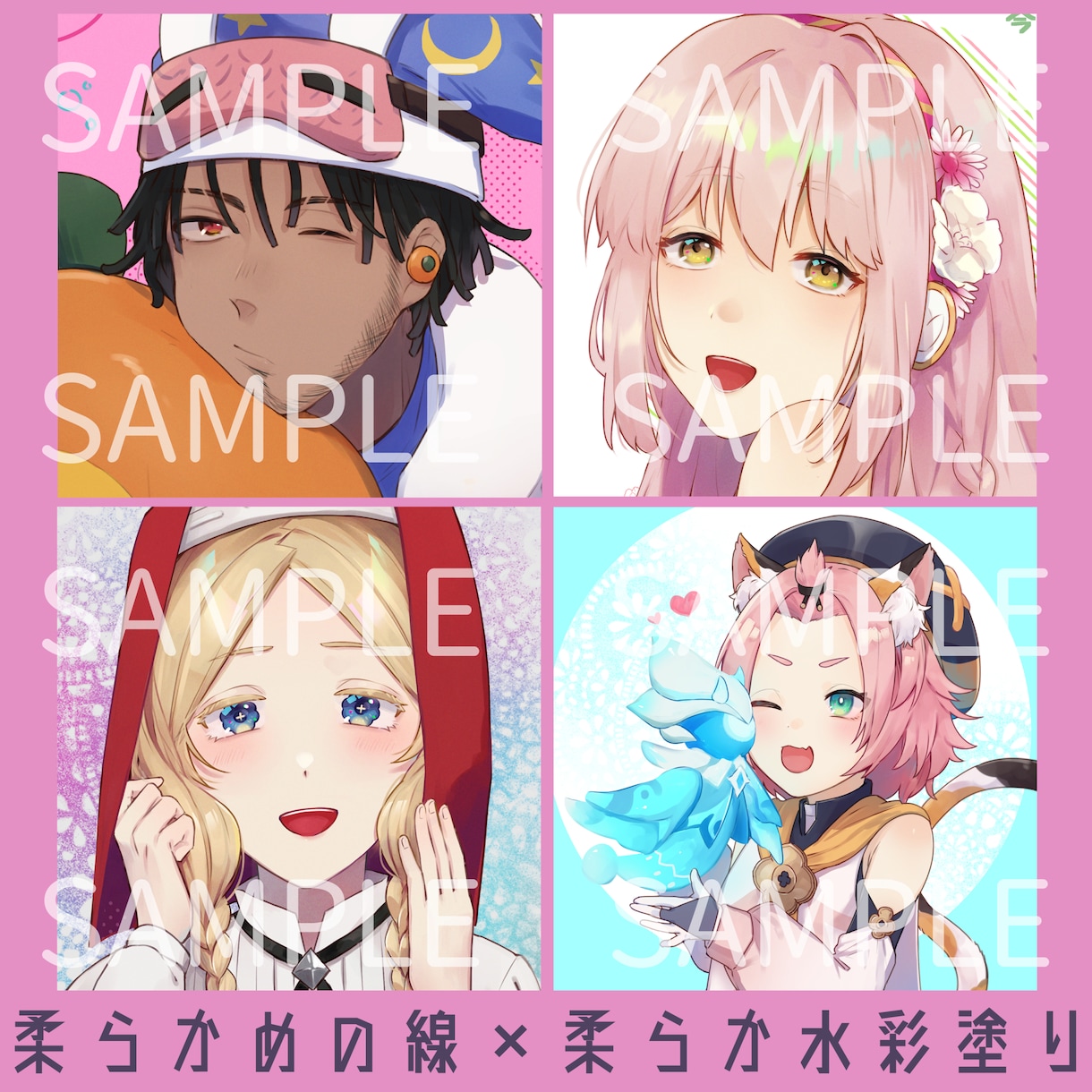 用途に応じたイラスト描きます SNS、サムネ用など！気軽にご相談ください イメージ4