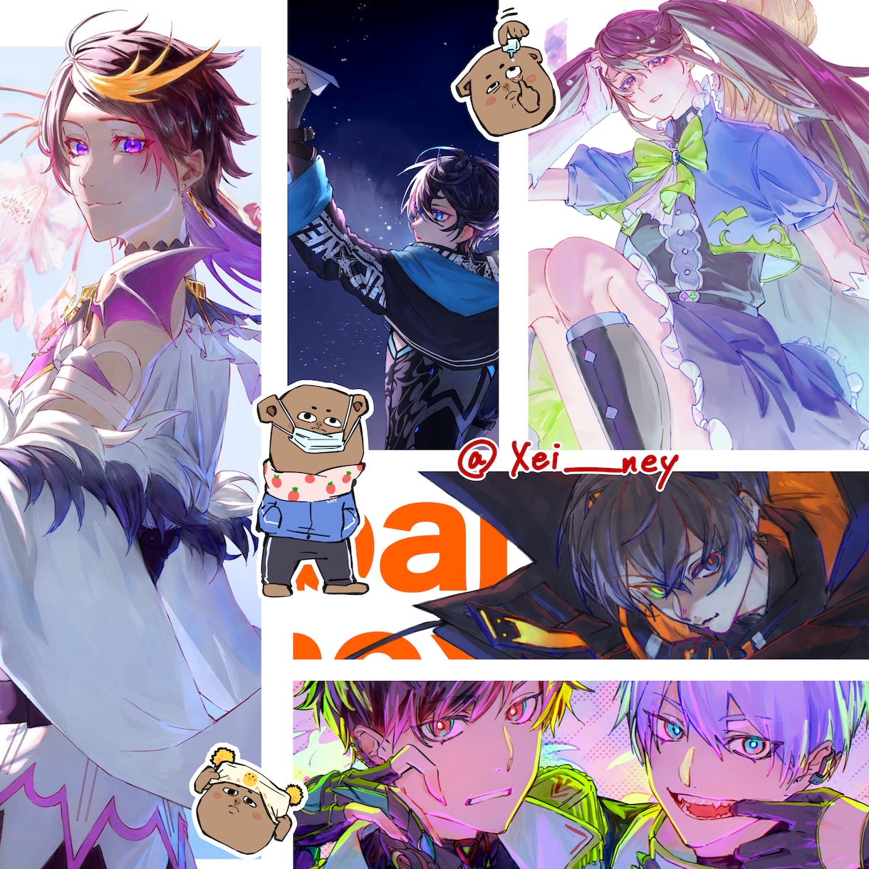 一枚絵・簡易イラスト制作いたします SNS用/配信活動/歌ってみた/立ち絵など対応可能です イメージ1