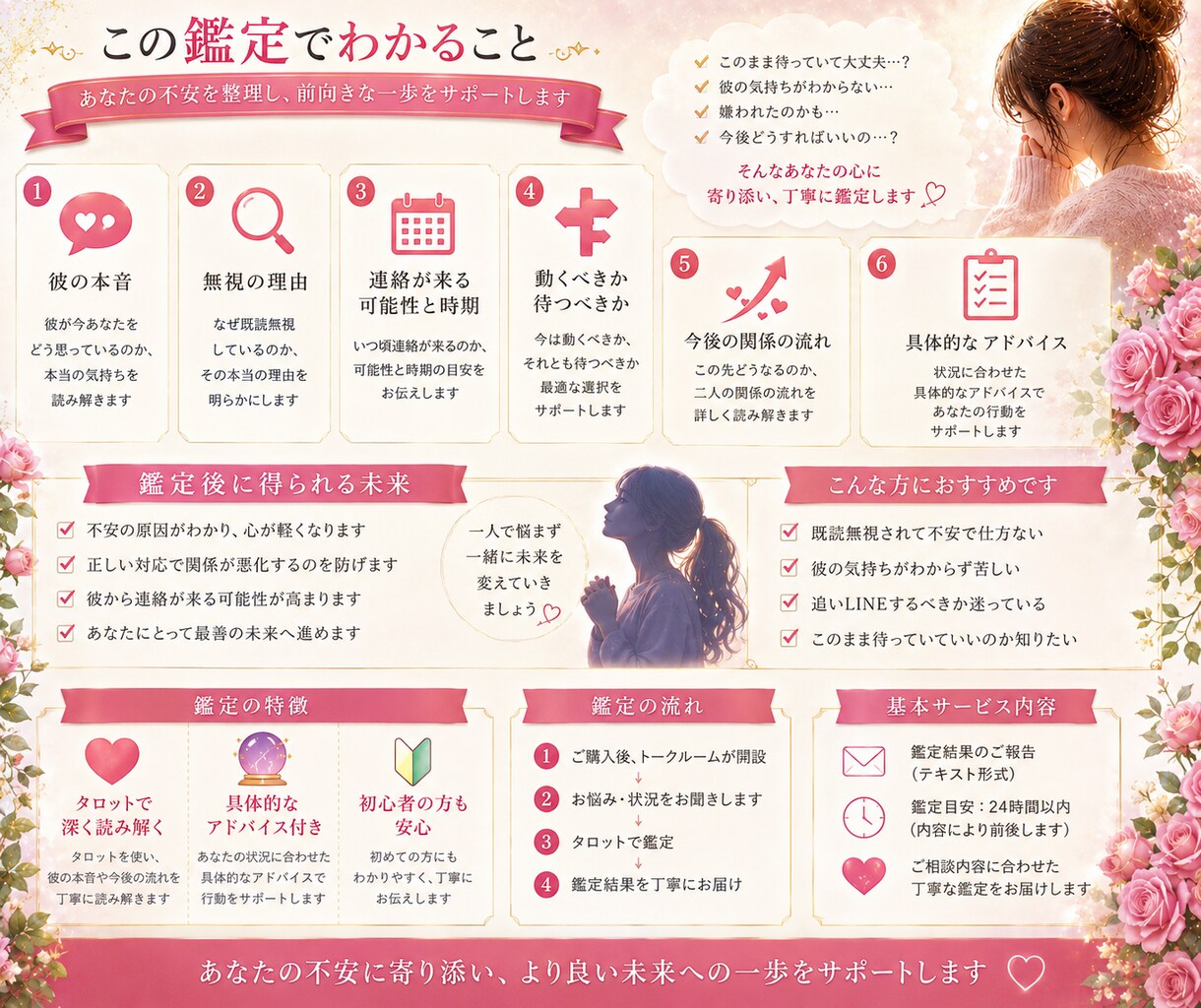 既読無視の彼の本音と今後鑑定します 無視の理由と連絡の可能性を明確に イメージ2