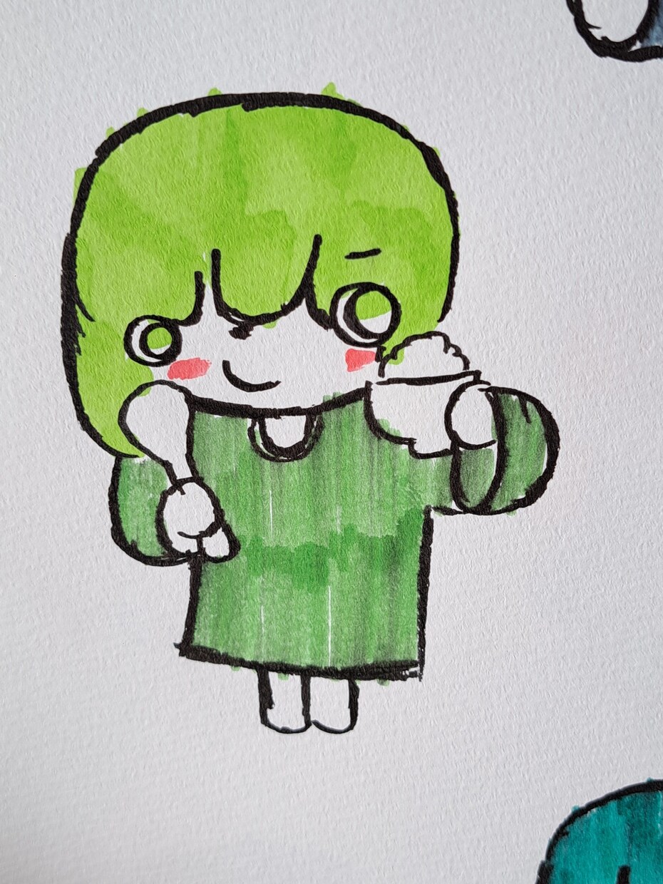 手描で可愛いポップなイラストかきます アイコン作成、表紙、キャラクター作成、グッツデザインなど⭐ イメージ4