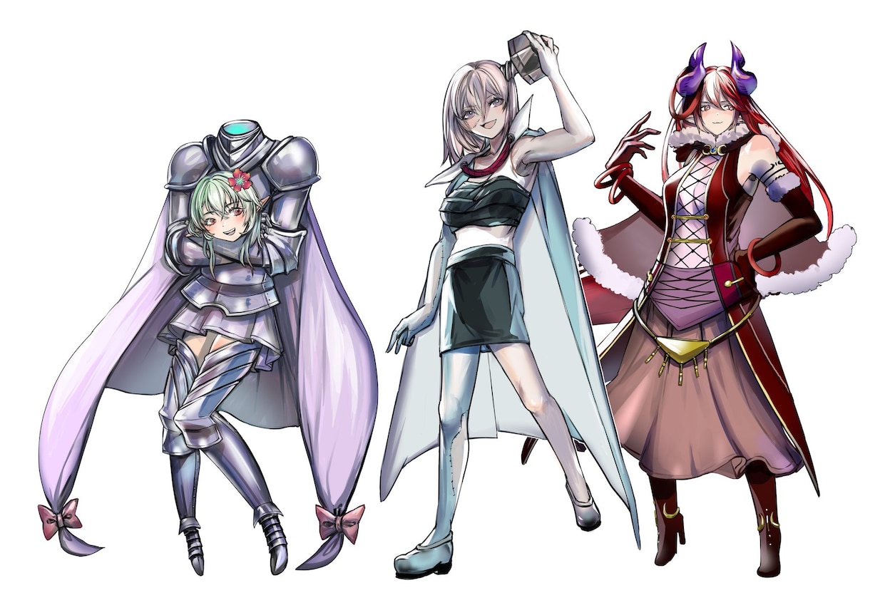 あなたのキャラクターを作成します 希望に沿って、キャラクターの1枚絵、アイコンを作成いたします イメージ2