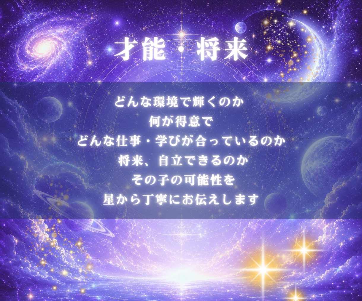 完全版「魂の設計図」西洋占星術で鑑定します 才能・霊感・天職・恋愛・ 使命・身体・体質・人生・出生 イメージ5